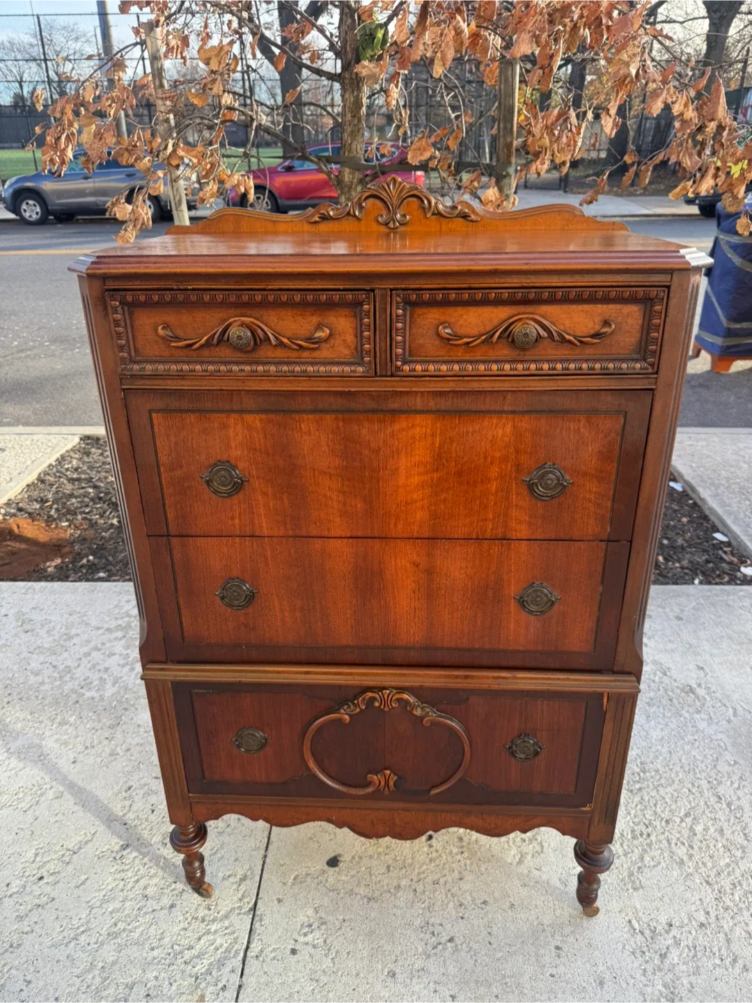 Free delivery Vintage Wooden Chest of Drawers