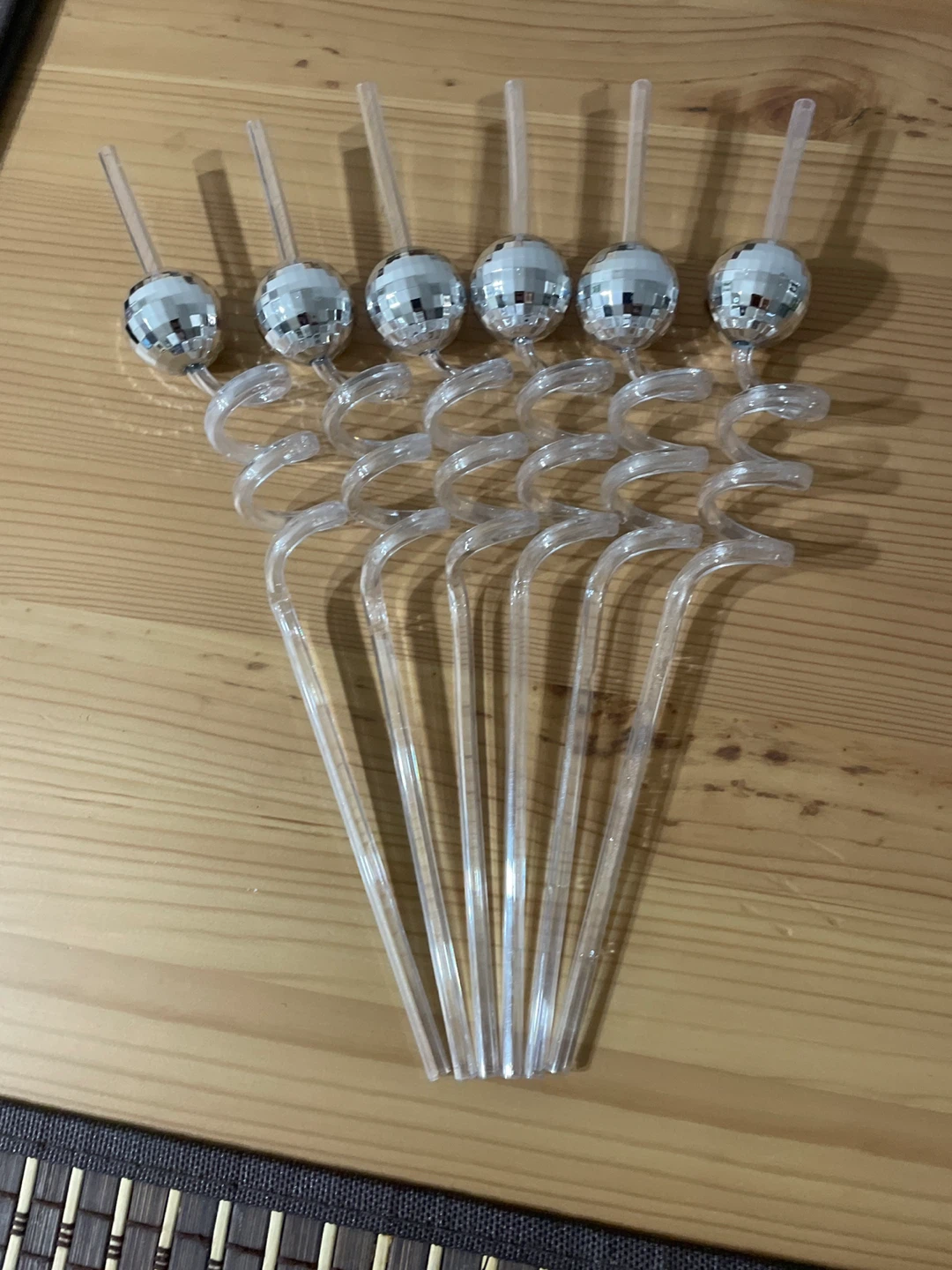 Disco Ball Novelty Straws - Set of 6 🏆