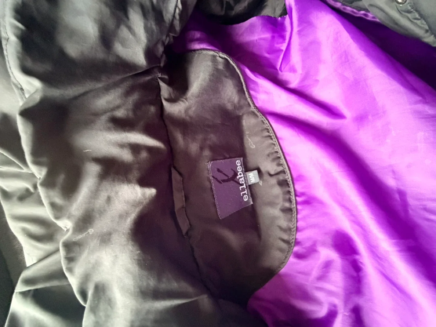 Ellabee Black Puffer Coat - Size M image indicator(3)