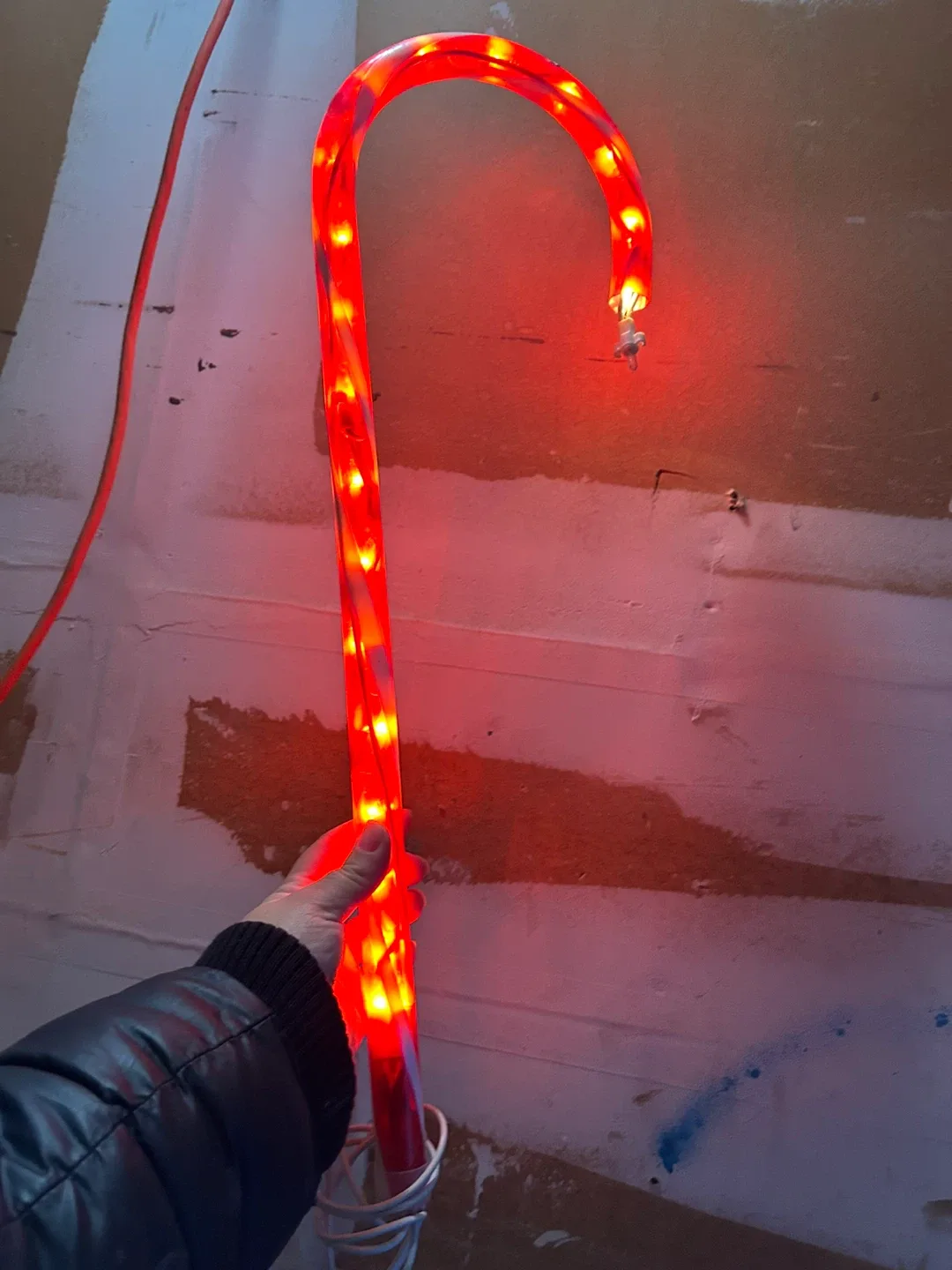 Light Up Candy Cane Christmas Decoration