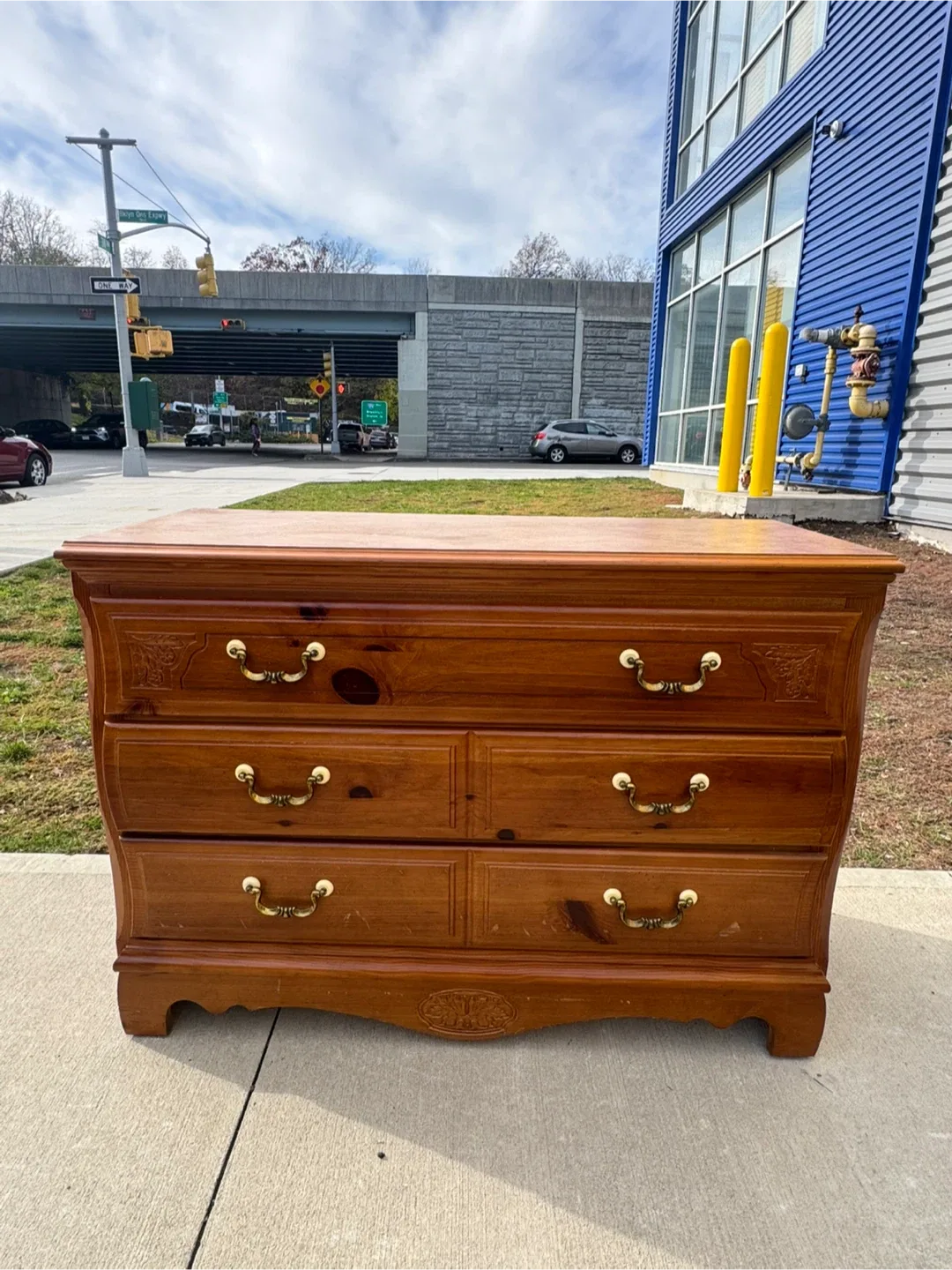 Free delivery wood dresser