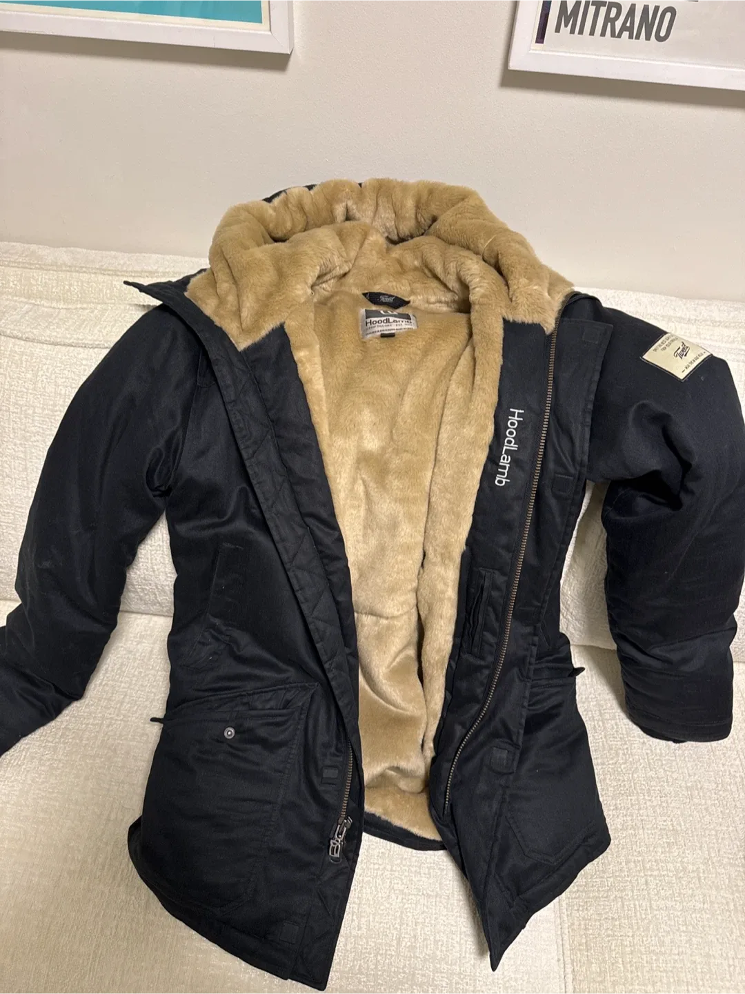 HoodLamb Hemp Tailors Winter Jacket - Size S