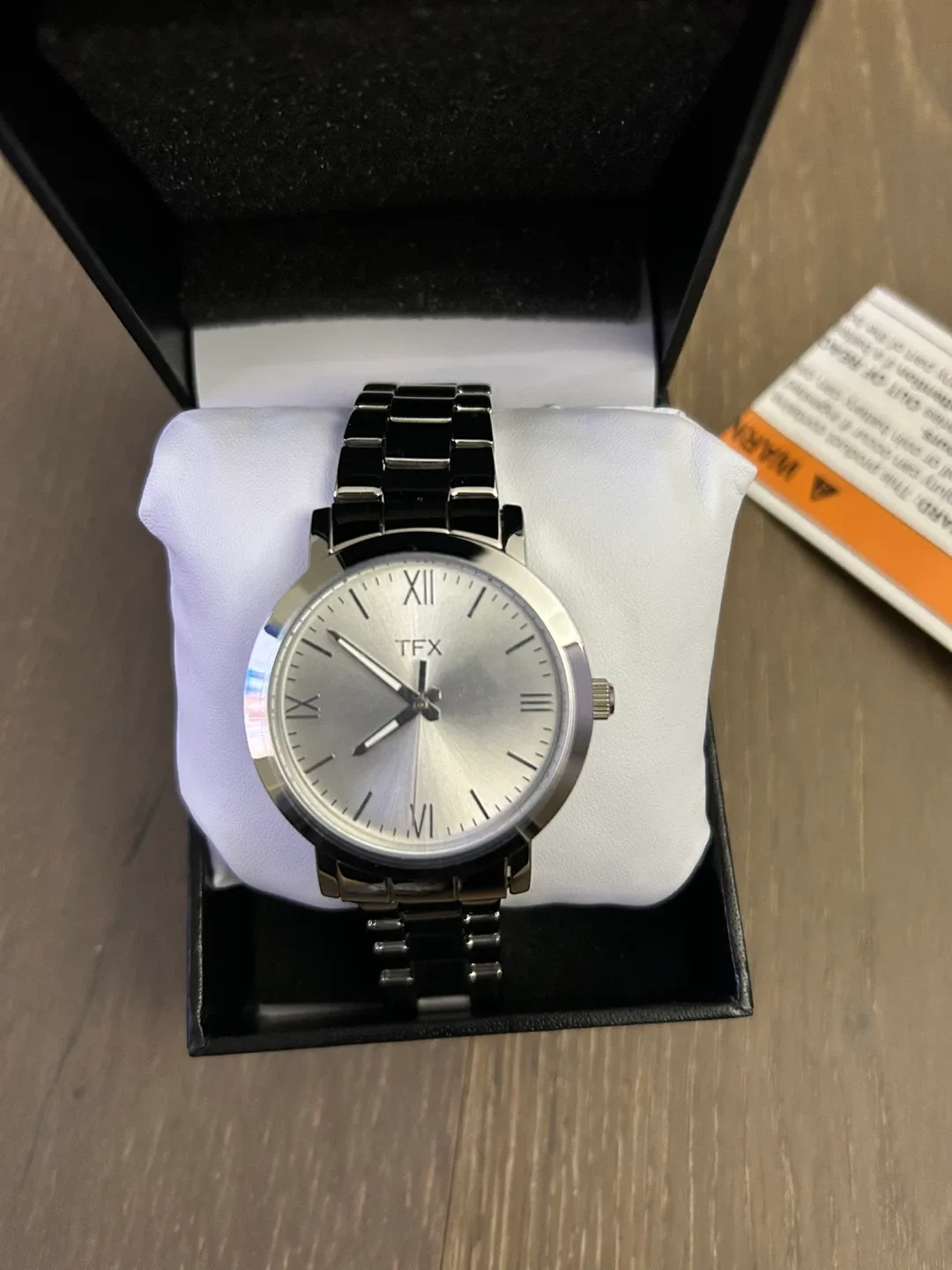 New TFX Silver Watch by Bulova with Box