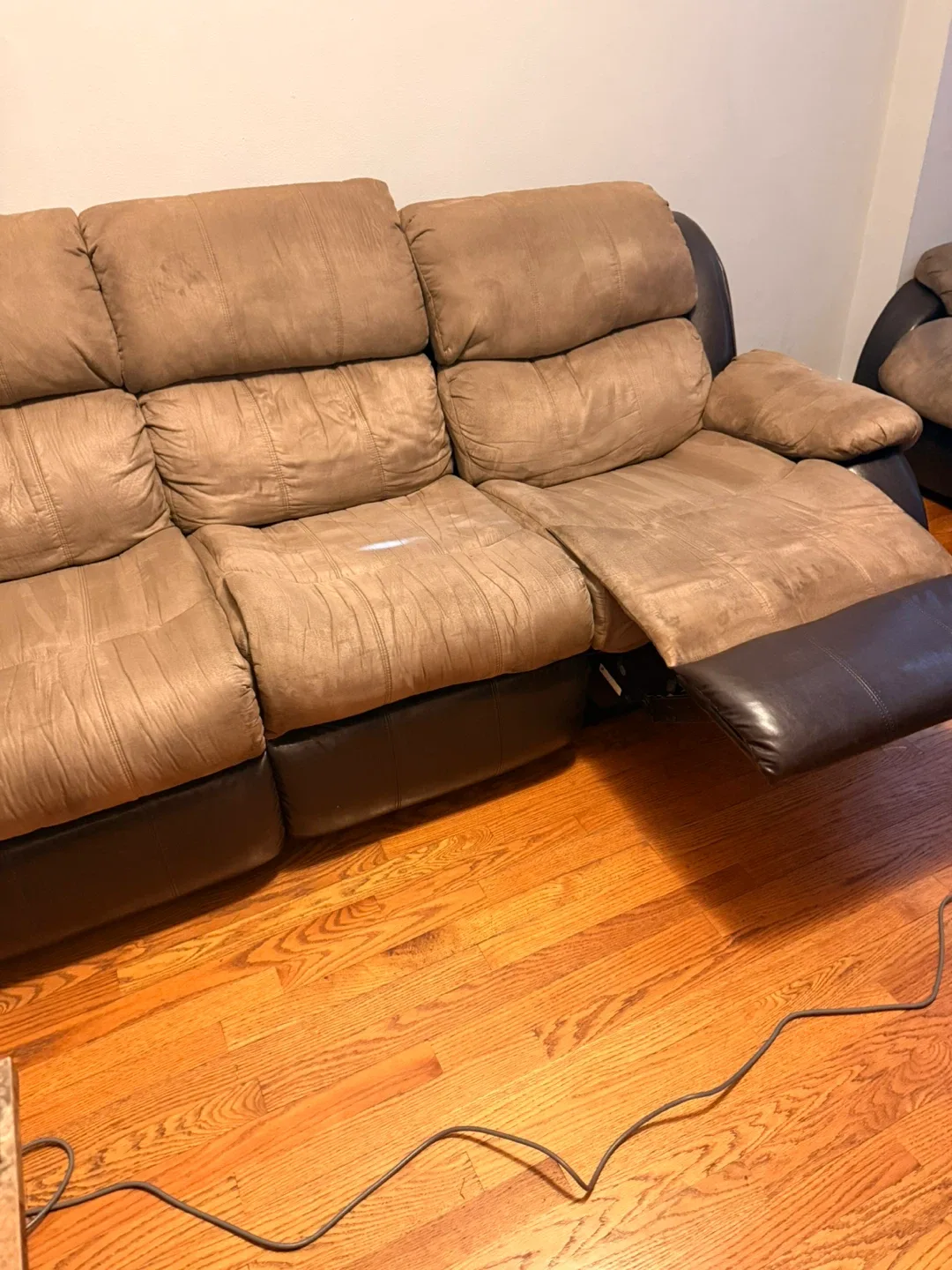 Tan 3-Seat Reclining Sofa