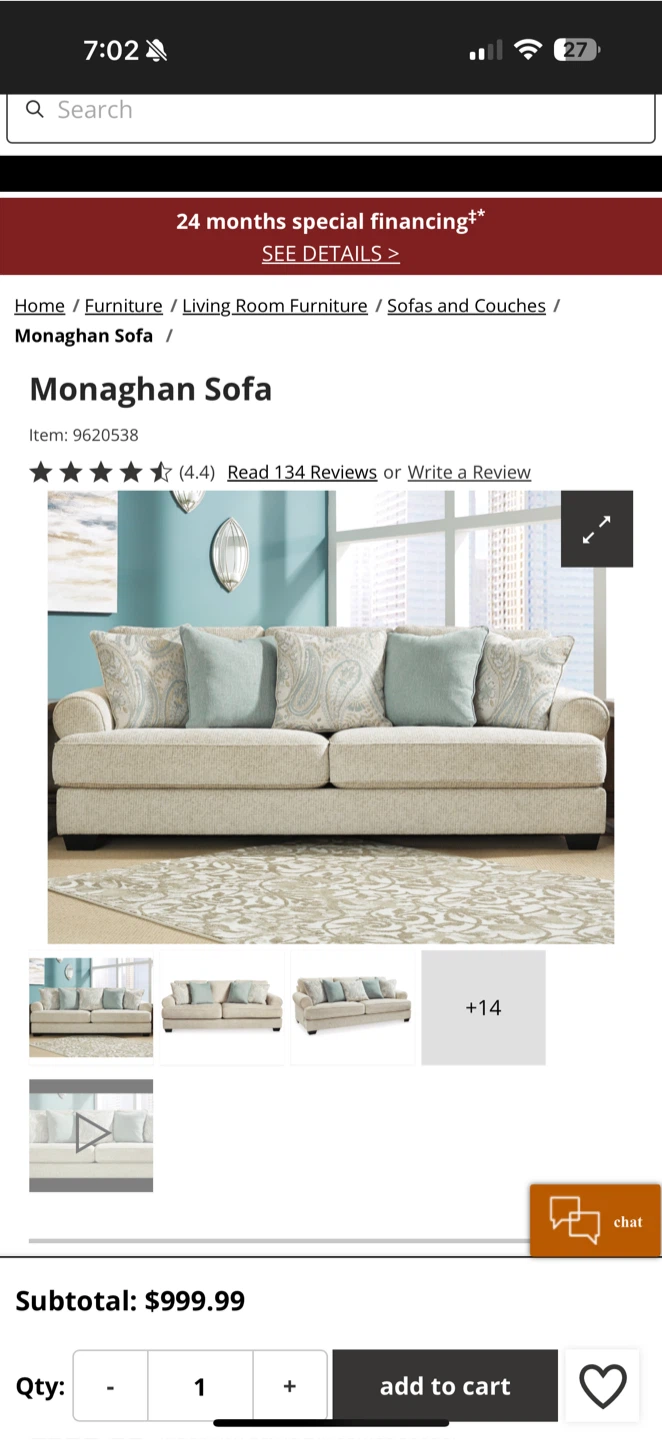 Monaghan Sofa - photo 2