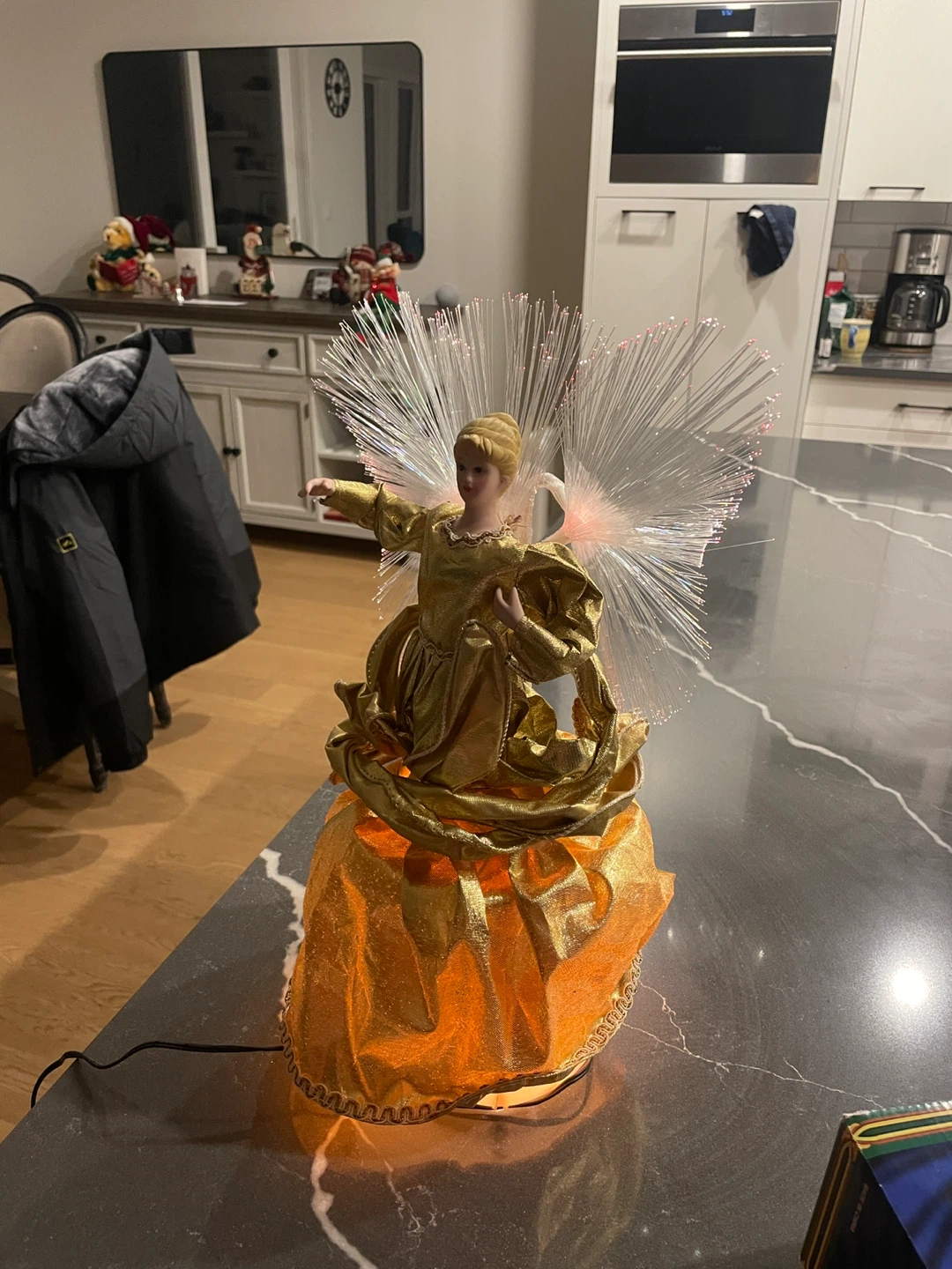 Vintage Fibre Optic Angel Tree Topper - photo 2
