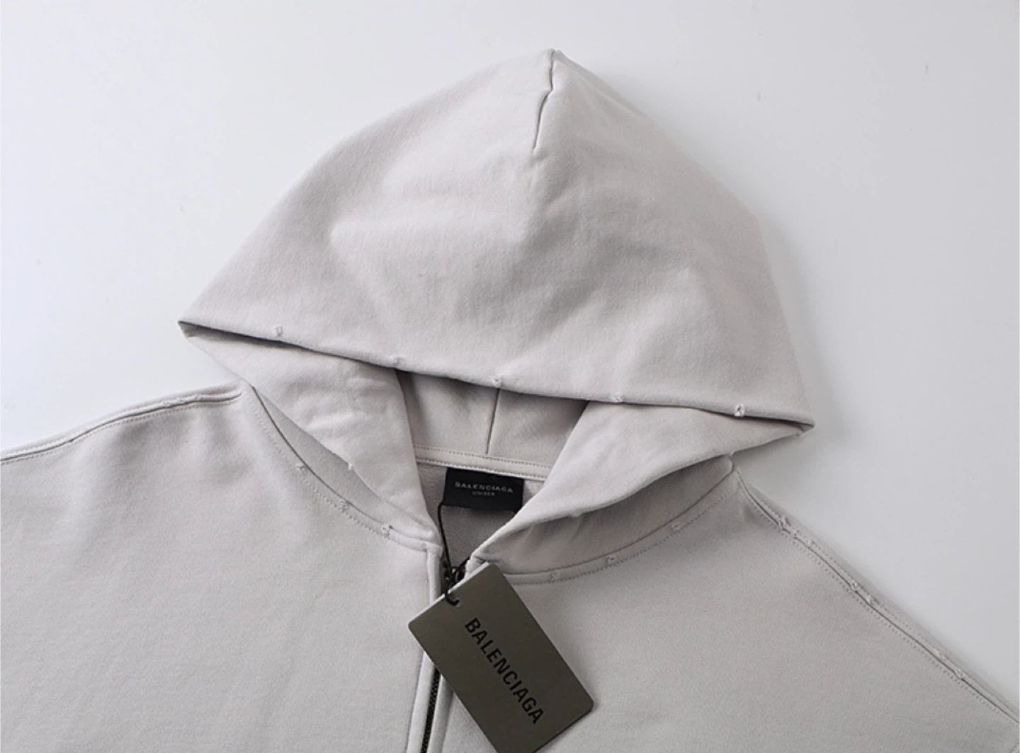 Balenciaga Grey Zip-Up Hoodie - photo 3