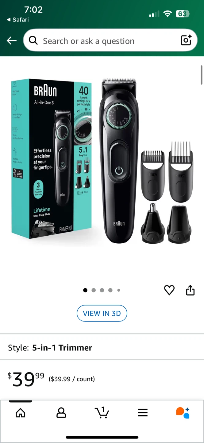 Braun All-in-One 3 Trimmer Kit - photo 2