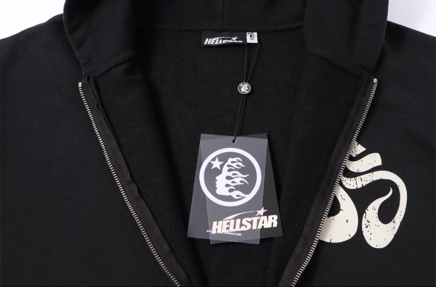 Hellstar Black Zip Up Hoodie - photo 3
