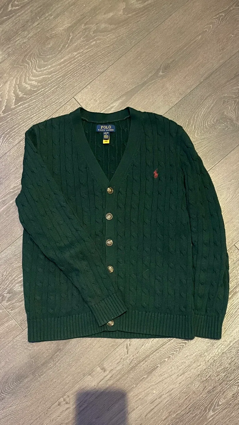 Polo Ralph Lauren Green Cardigan