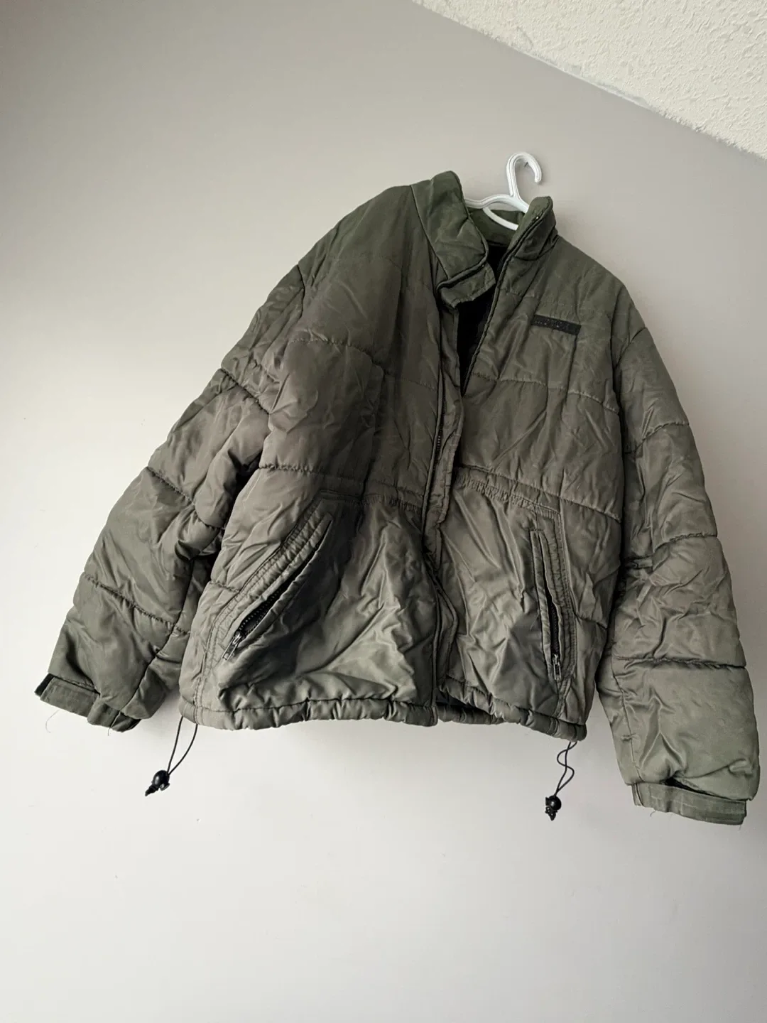 MOTORE Olive Green Puffer Jacket - Size L