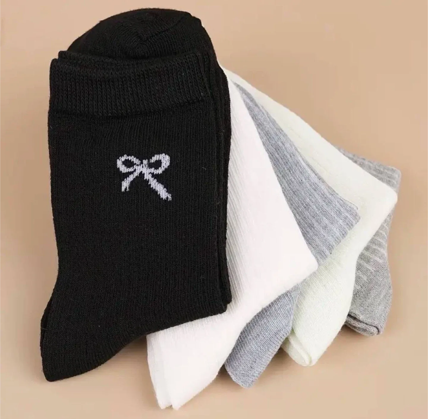 Socks bow mixed colours - 5 pairs image indicator(8)