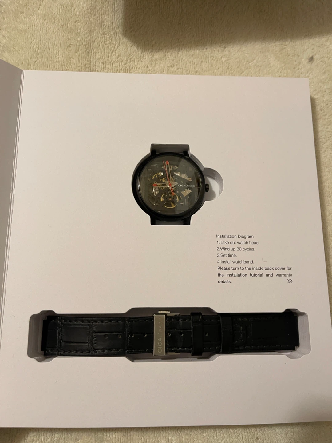 CIGA Design Skeleton Mechanical Watch - Brand New - photo 4