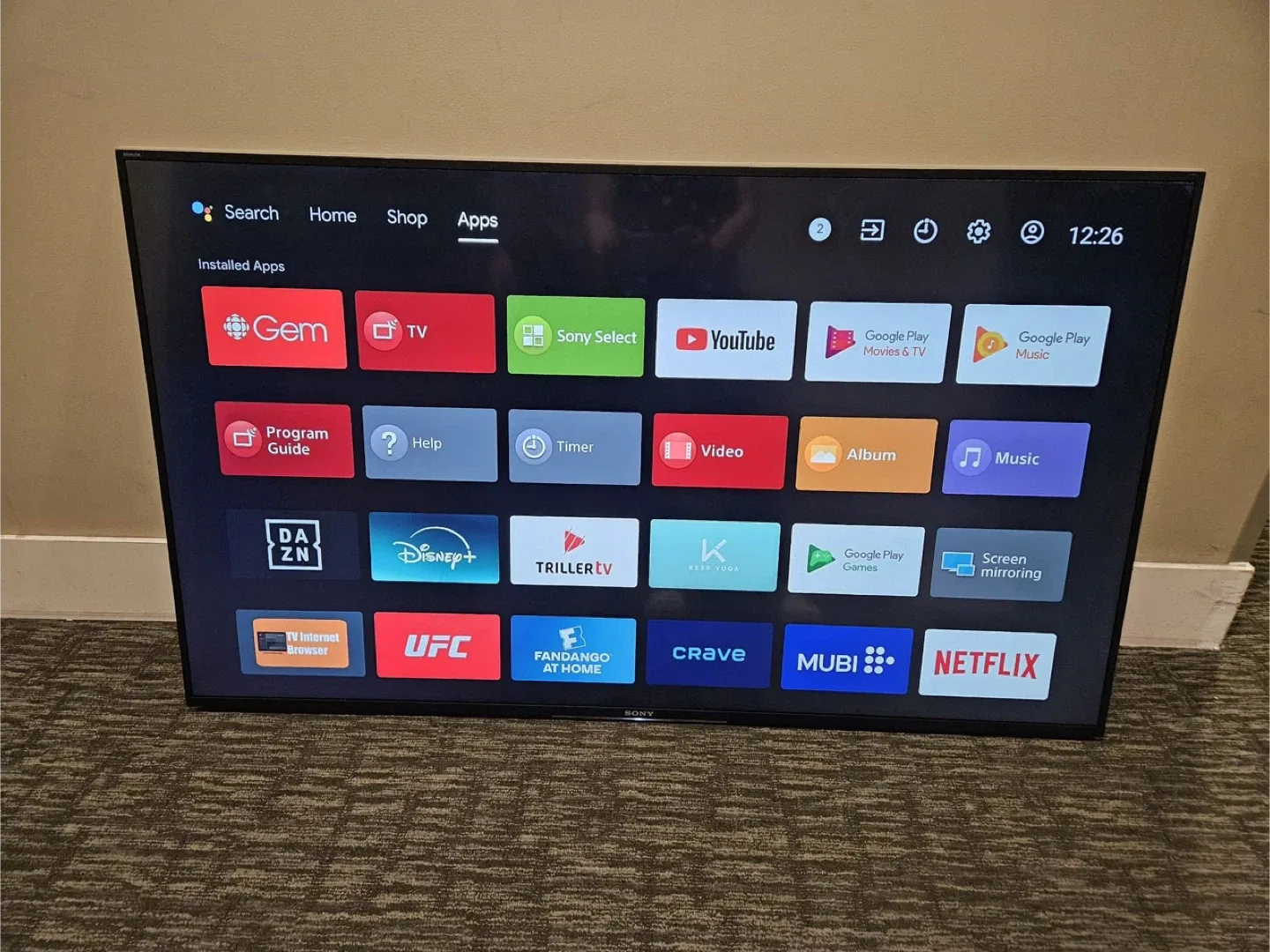 55 inches Sony TV and Soundbar