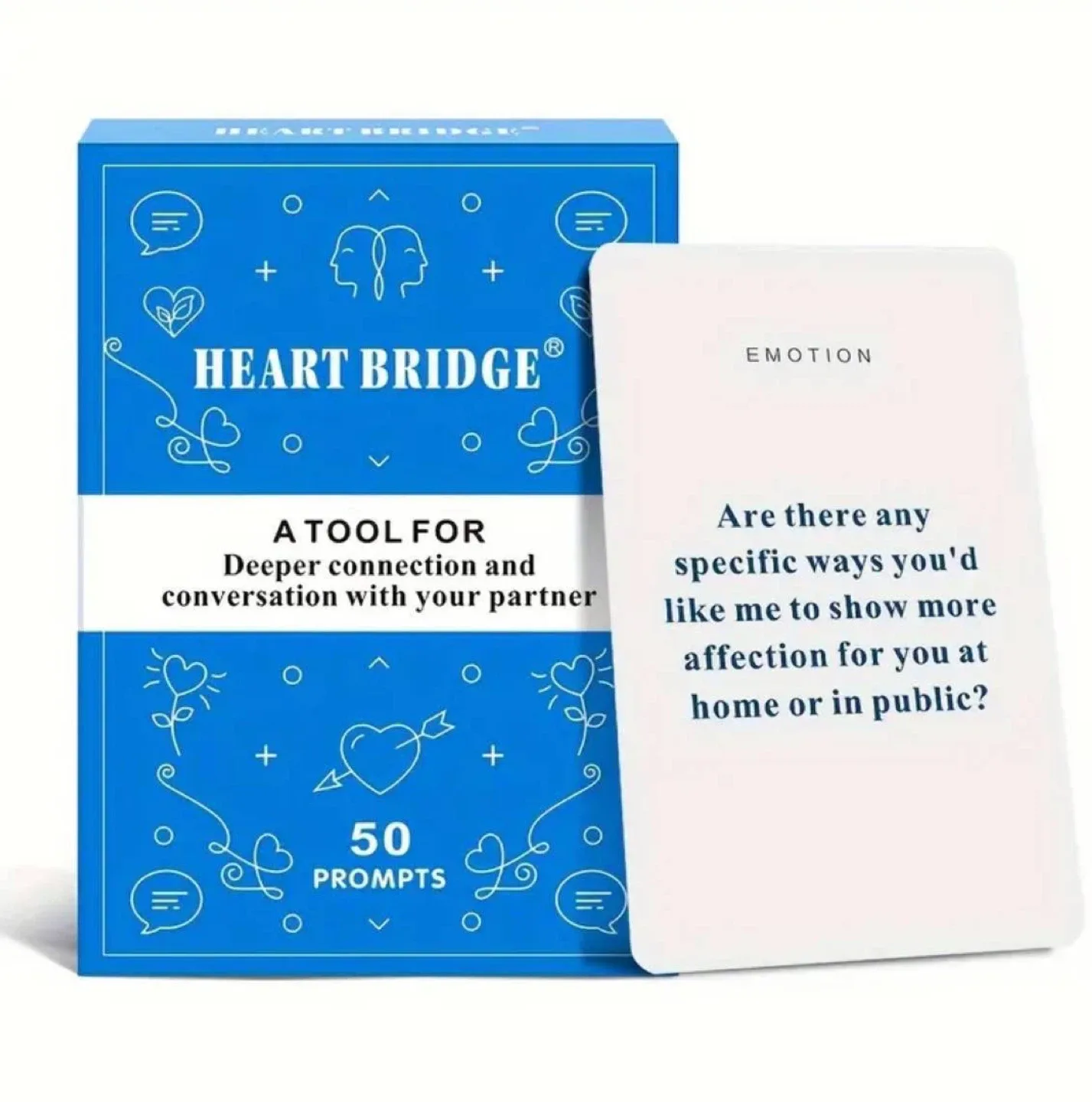 Heart Bridge Conversation Starter Cards for Couples