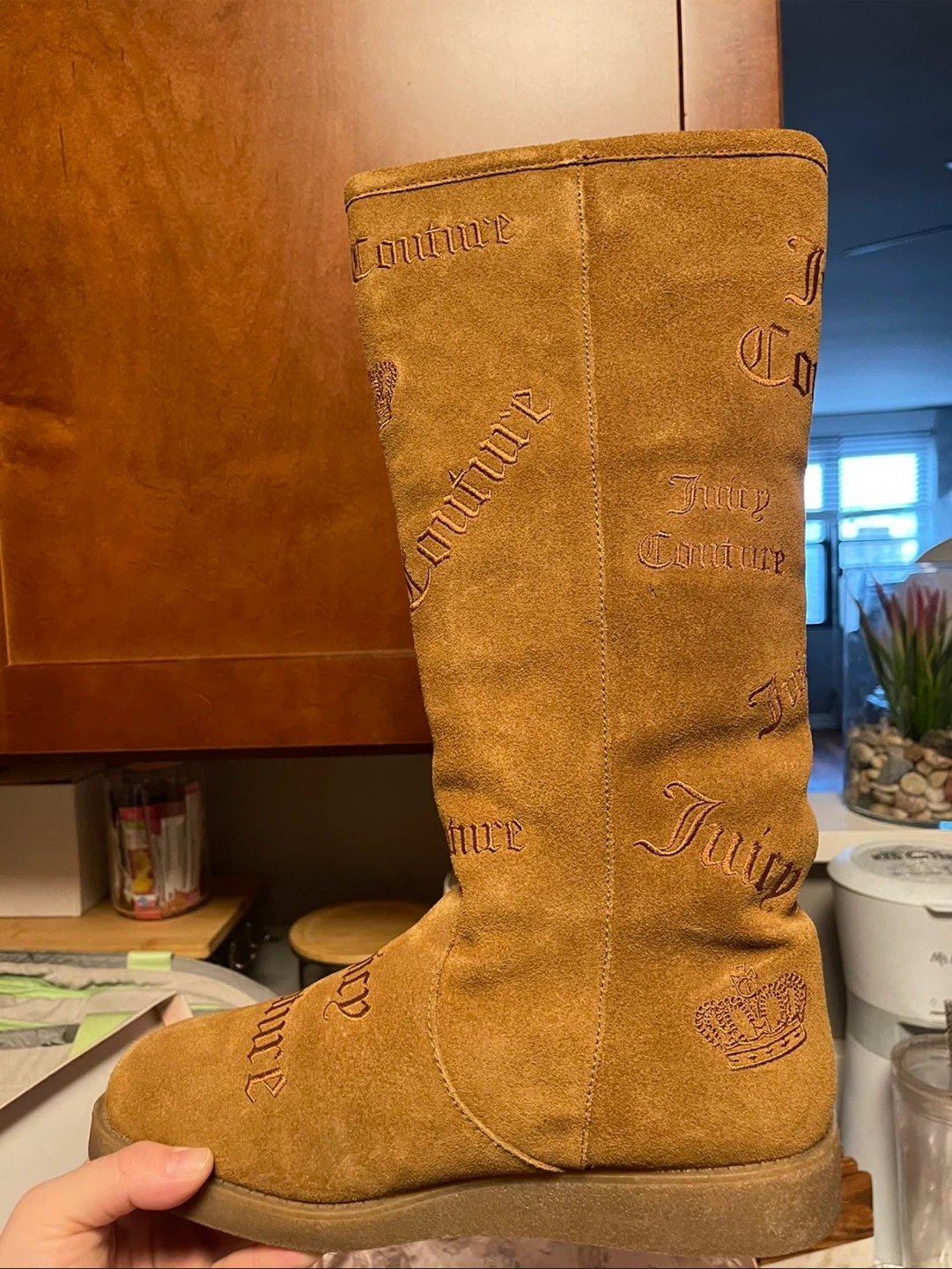 Juicy Couture suede boots, size 9