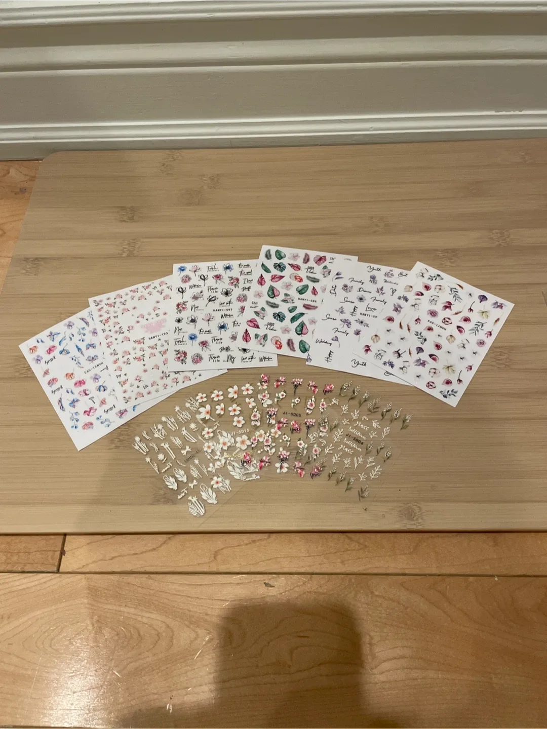 HANYI Nail Art Stickers - Floral Designs