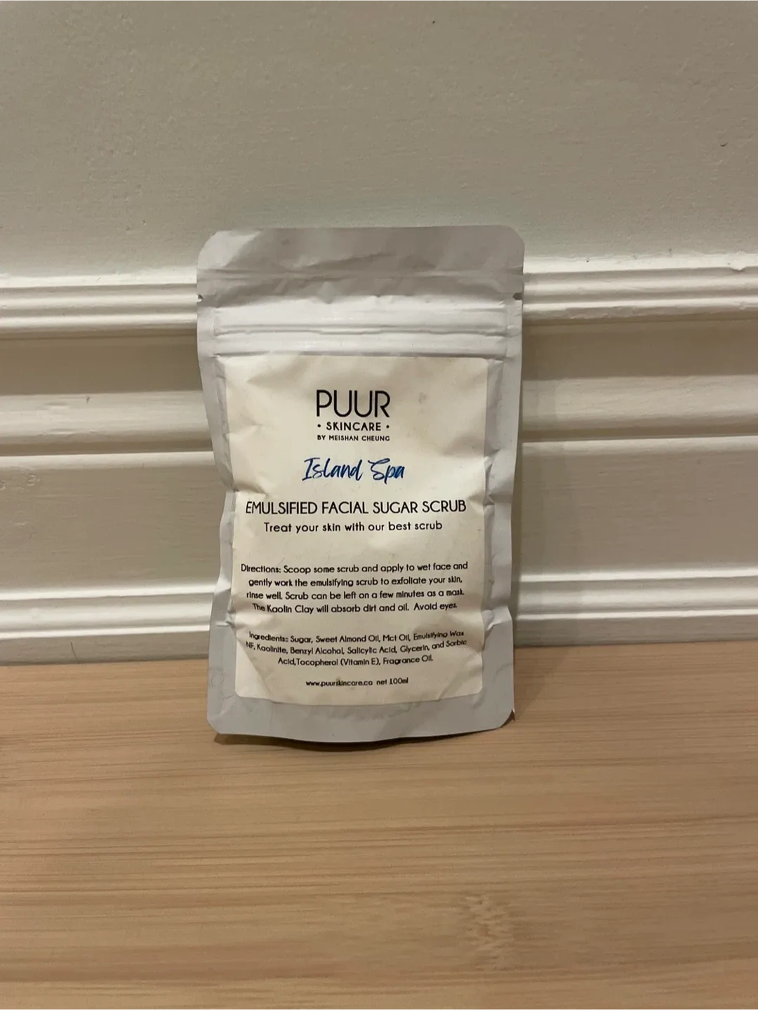 New PUUR Island Spa Emulsified Facial Sugar Scrub