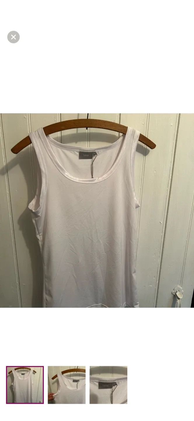b.young White Tank Top - Size M