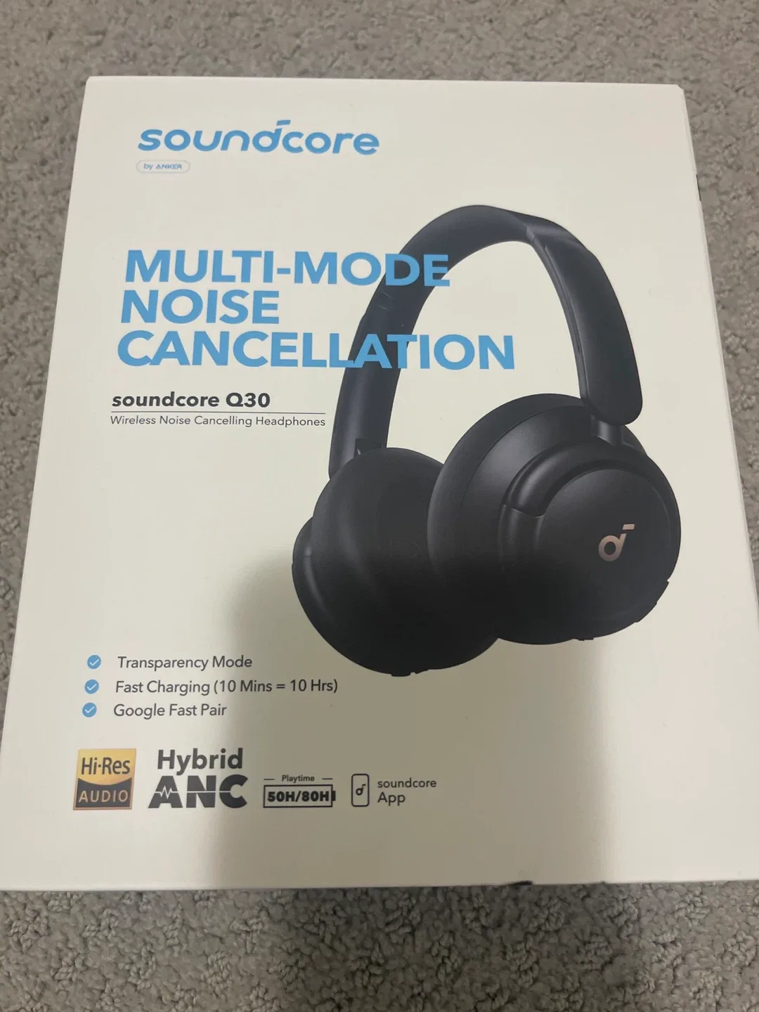 Soundcore Q30 Wireless Noise Cancelling Headphones - NEW