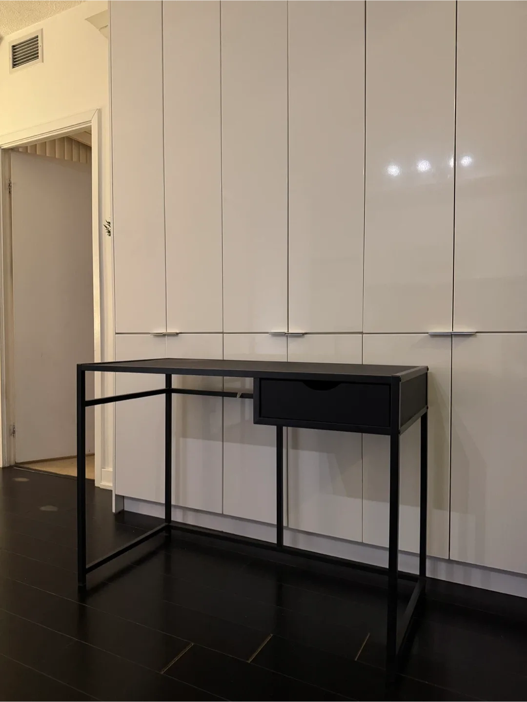 Black Desk with Drawer