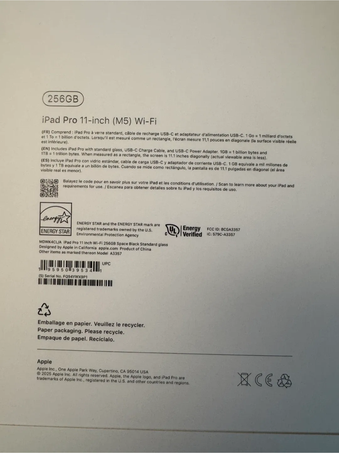 New Apple iPad Pro 11-inch Wi-Fi image indicator(3)