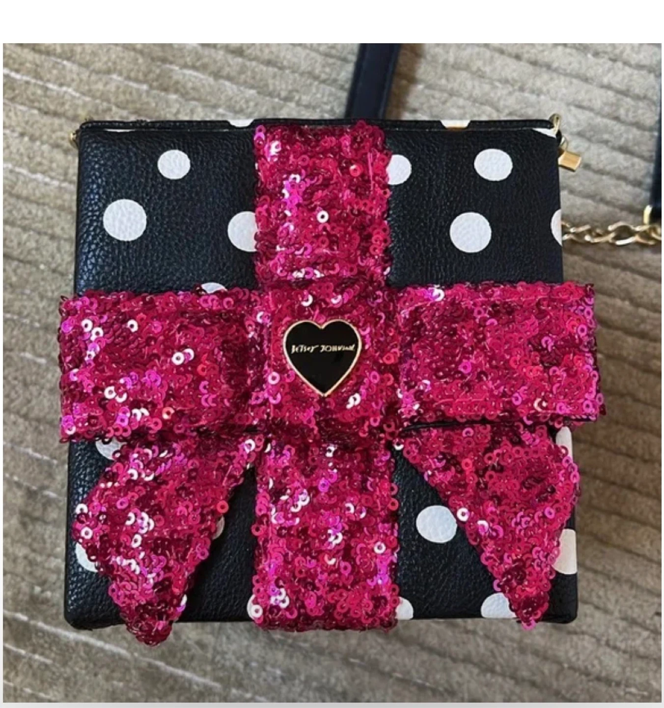 Betsey Johnson sequin Bow Crossbody Bag - photo 3
