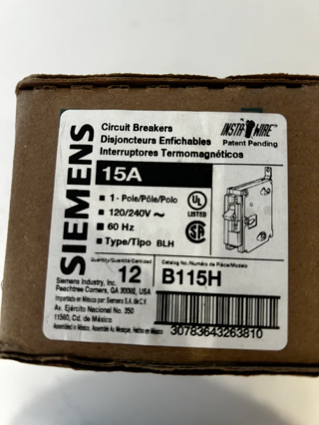 Siemens 15amp B115H breakers image indicator(2)