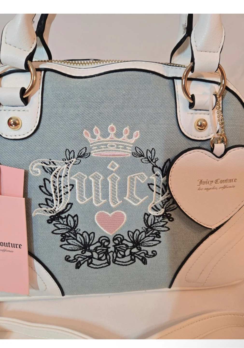 Juicy Couture Denim Heritage Bowler Bag - photo 3