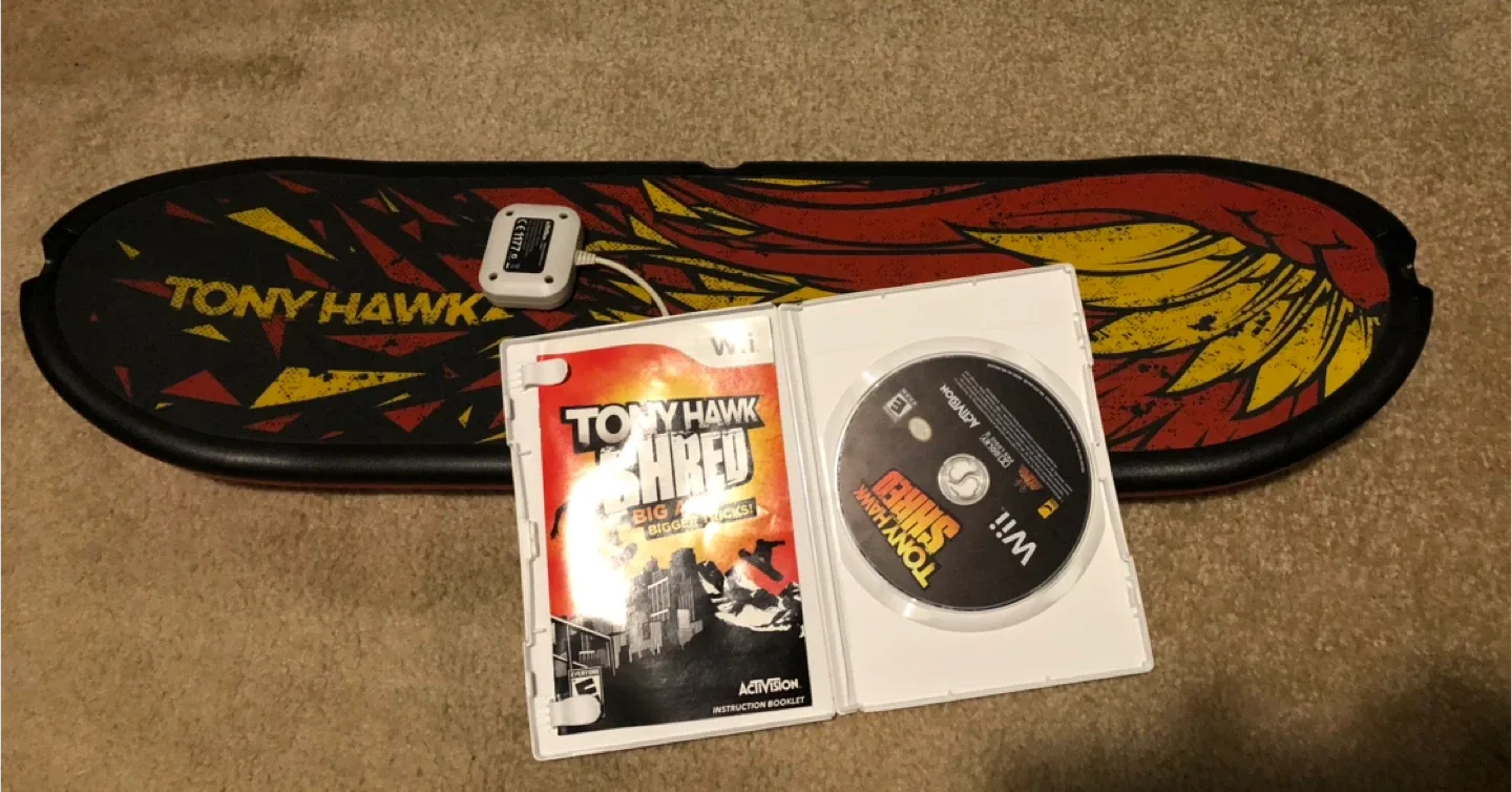 Tony Hawk Shred Skateboard Wii Game