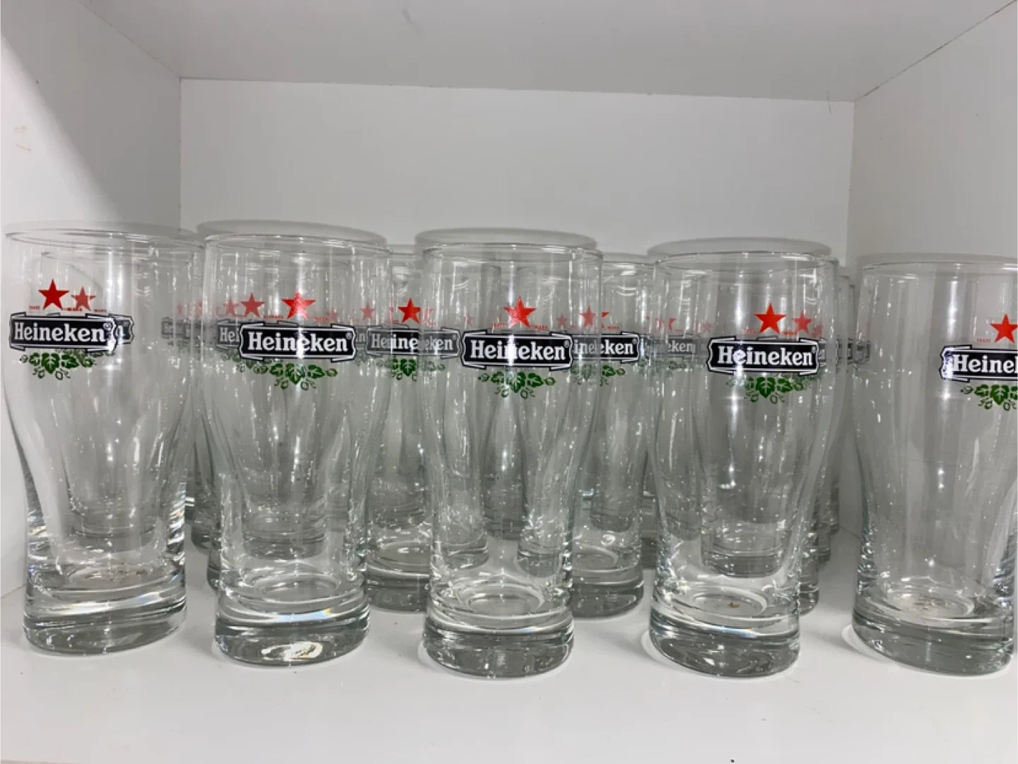 Vintage Heineken Beer Glasses