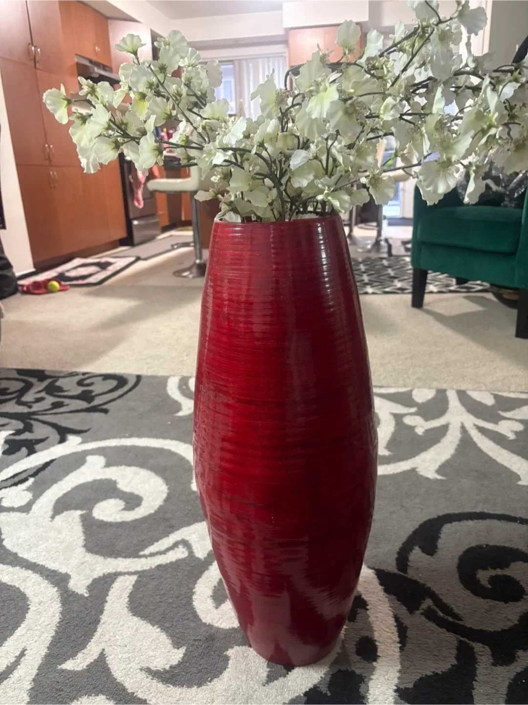 Red Decorative Vase