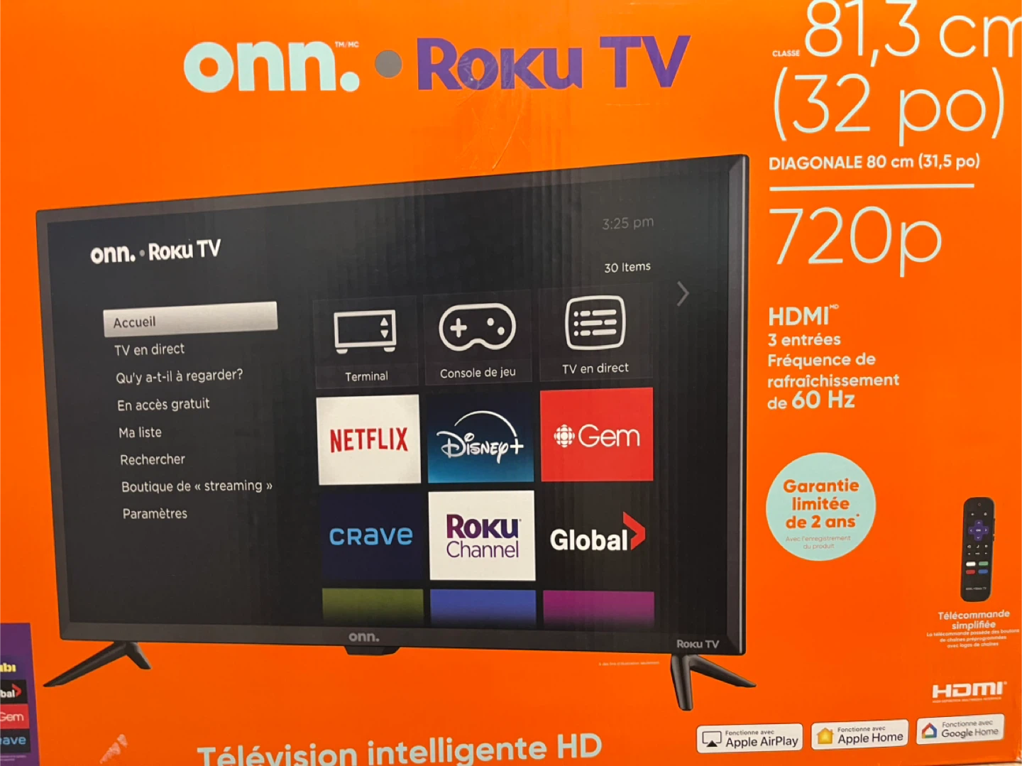 onn. Roku TV 32 inch 720p HD Smart TV