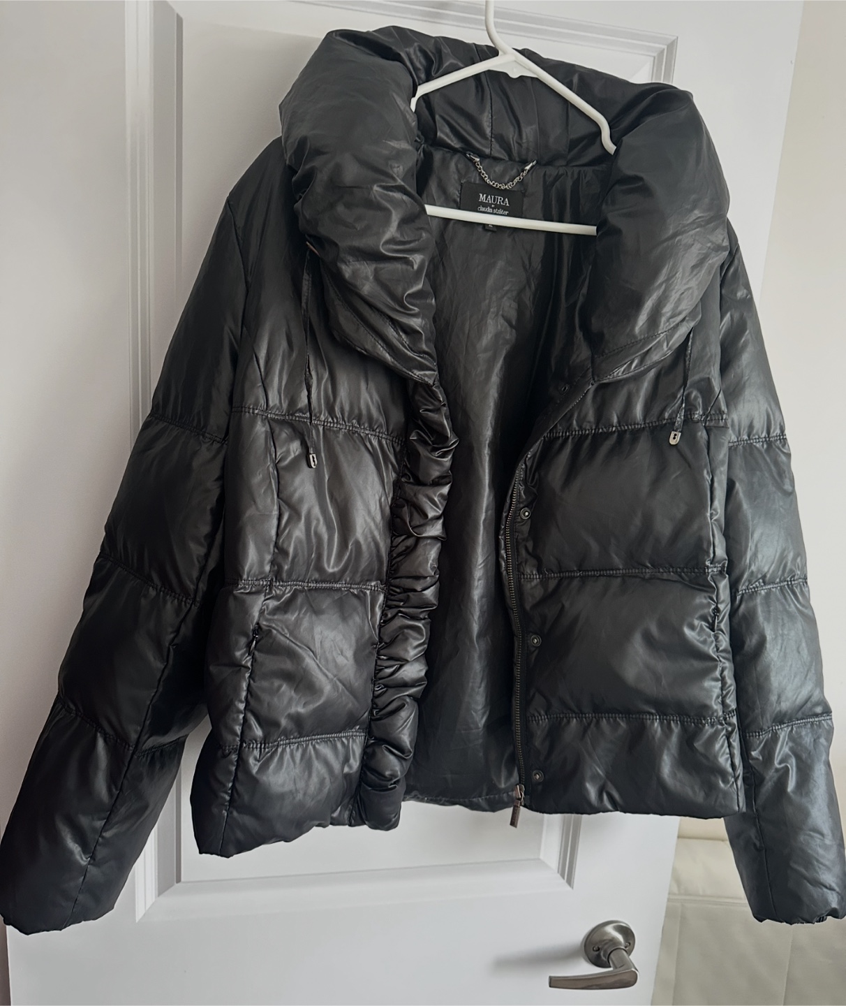 Maura Claudia Sträter Black Puffer Jacket Size46 - photo 4