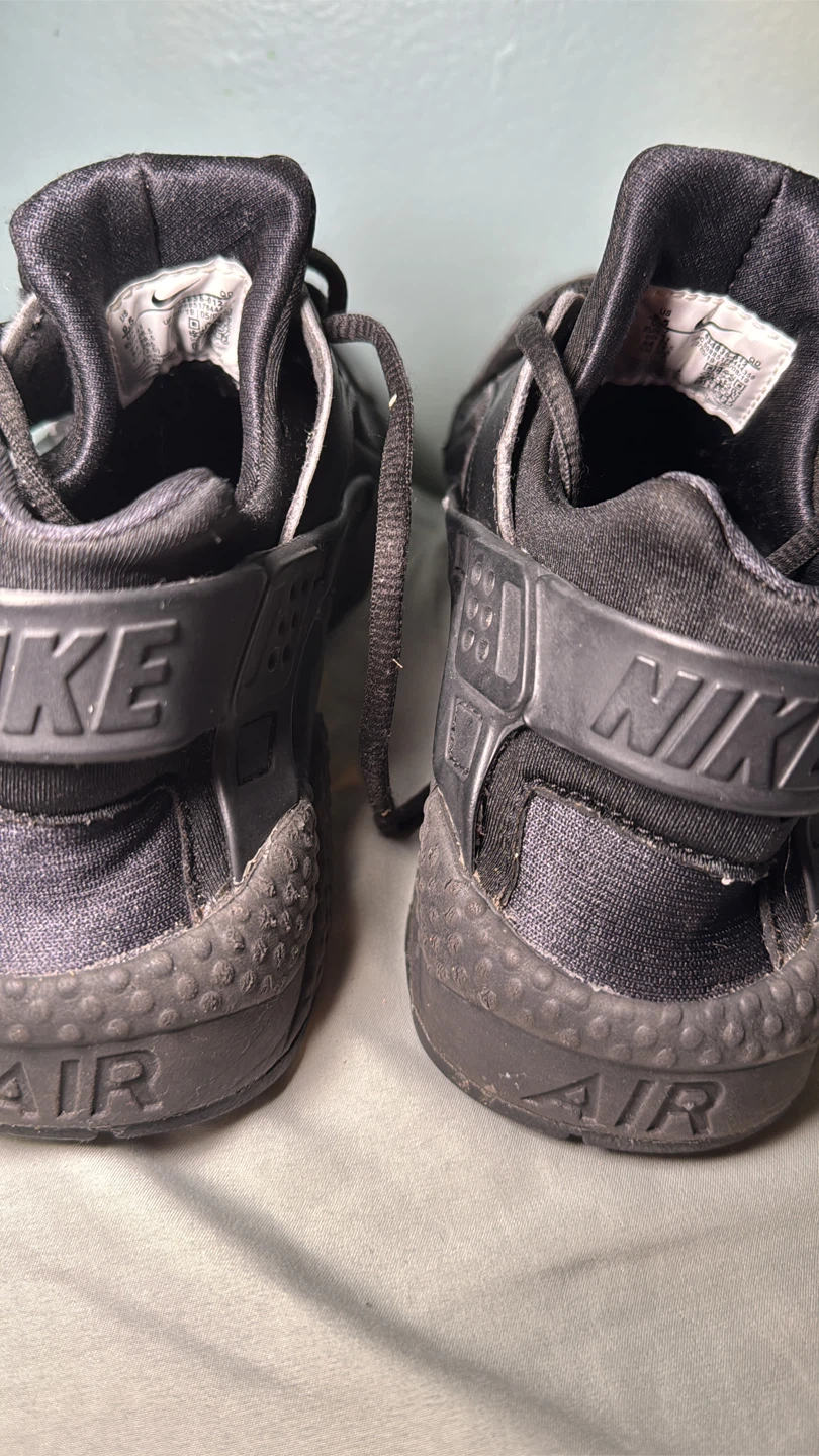 Nike Air Huarache Run triple black 9.5w 8.5men - photo 3