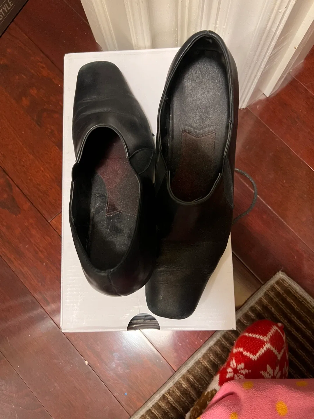 Aldo Black Leather Heeled Shoes Size 8 image indicator(2)