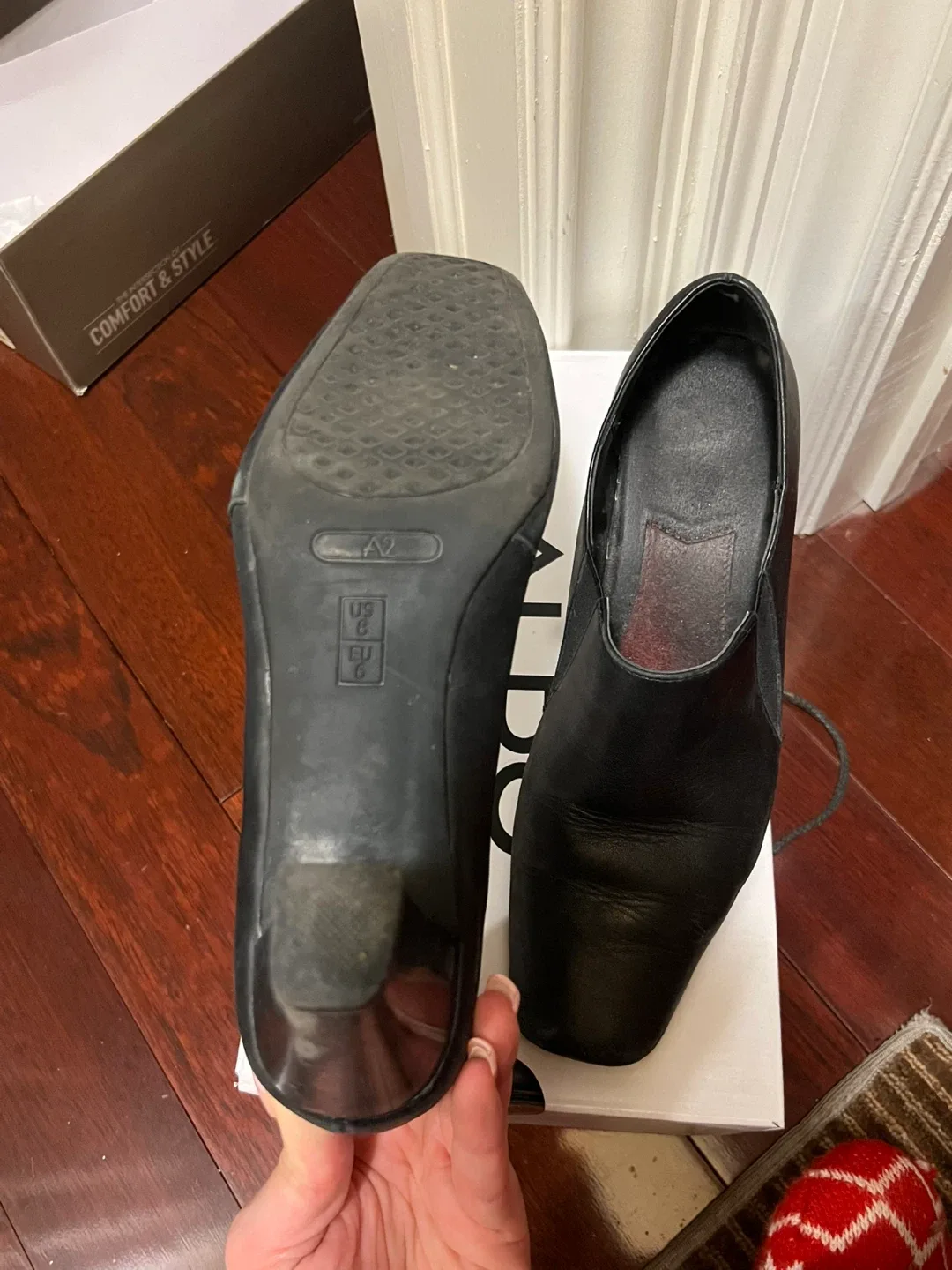 Aldo Black Leather Heeled Shoes Size 8 image indicator(4)