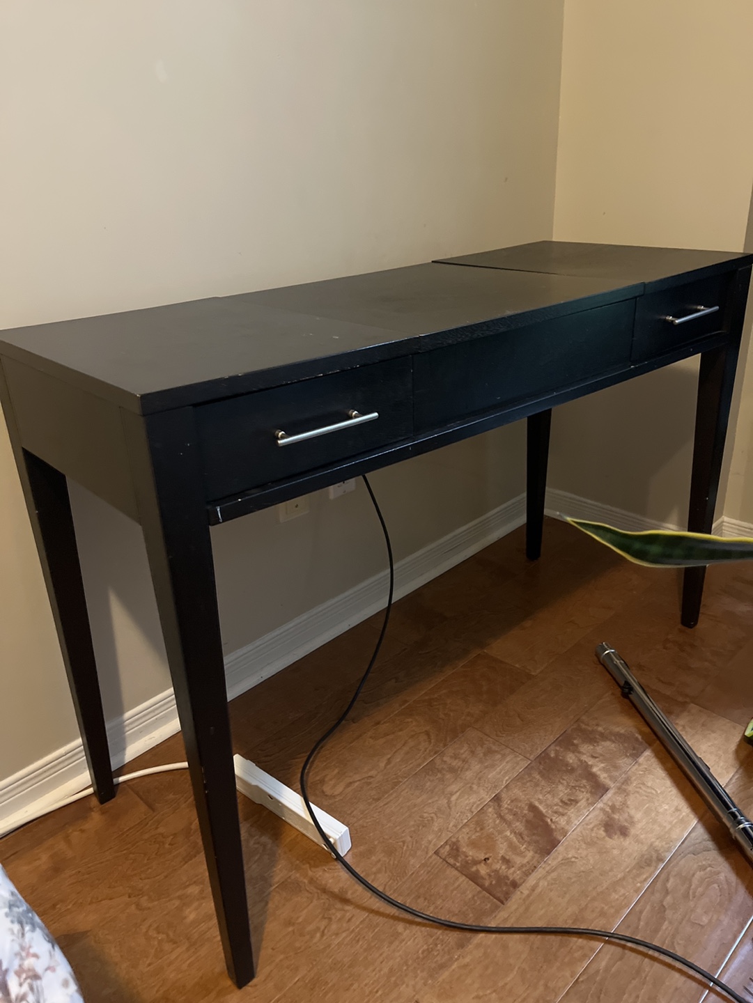 West Elm wood writing desk/dressing table