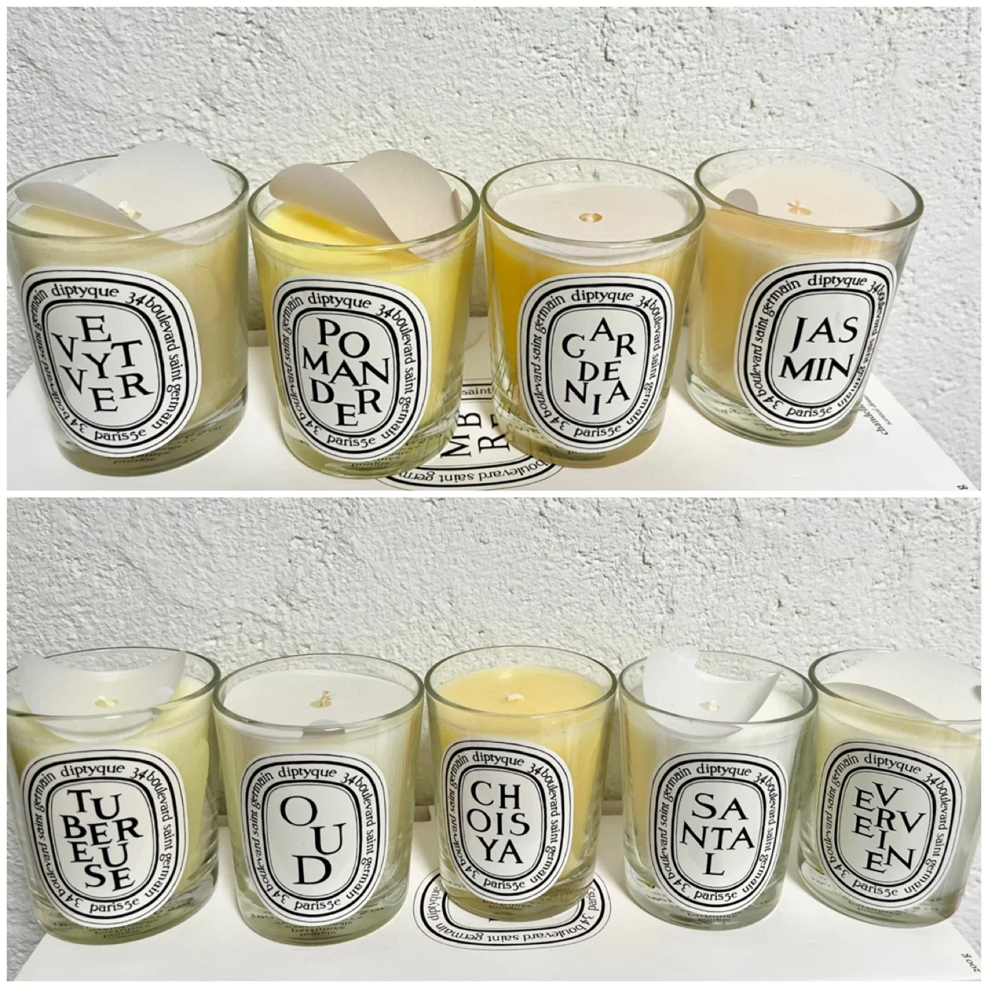 Diptyque Scented Candles 190g, $85 each