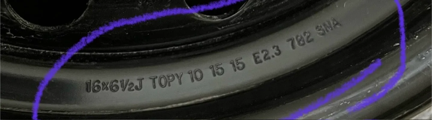 Honda 42700-SNA-A01 Steel Wheel Rim ( Set of 4 ) image indicator(7)