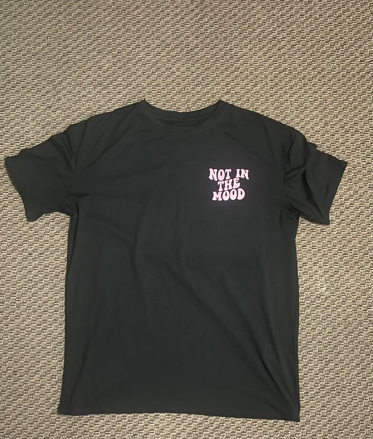 Black T-shirt - Not In The Mood-XL