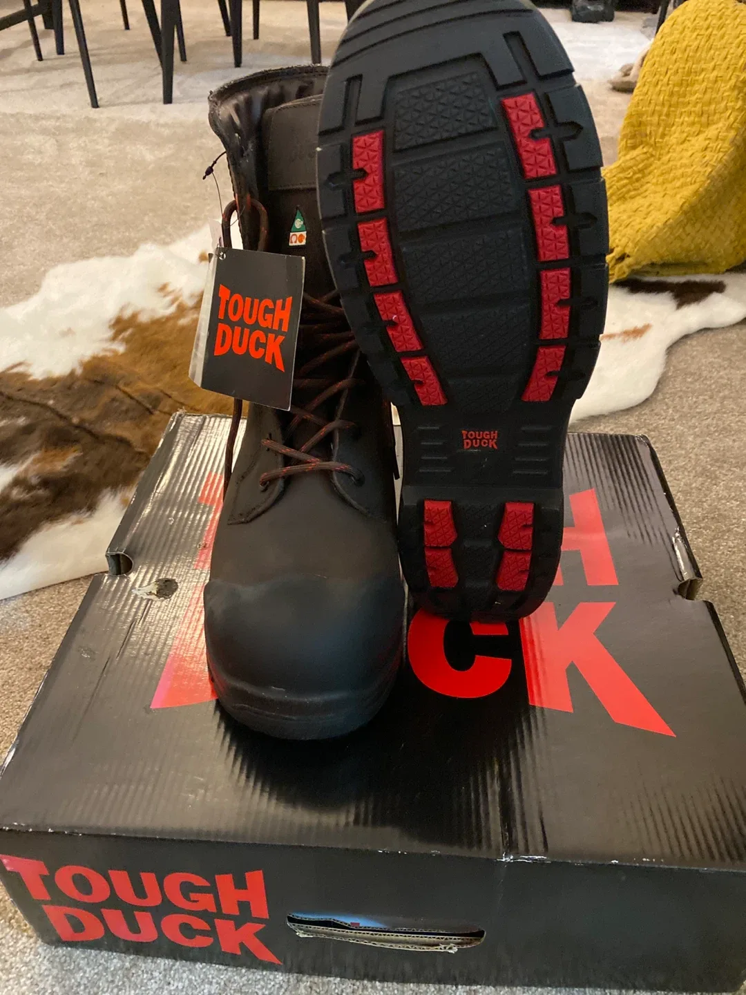 Tough Duck Steel Toe Work Boots - Size 11