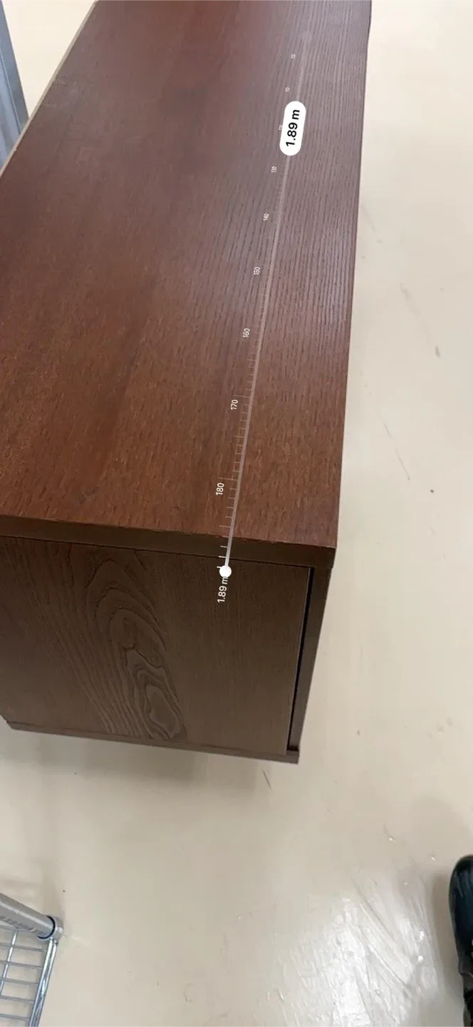 Brown Wooden Cabinet with Glass Doors image indicator(6)