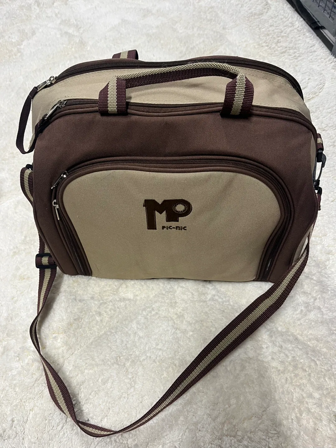 Pic-Nic Brown & Beige Cooler Bag image indicator(2)