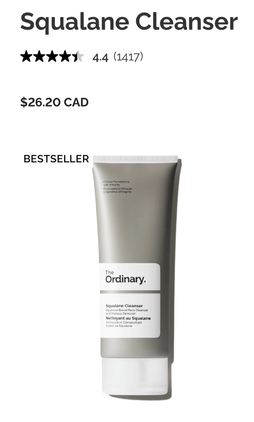 The Ordinary Squalane Cleanser - 150ml - photo 3