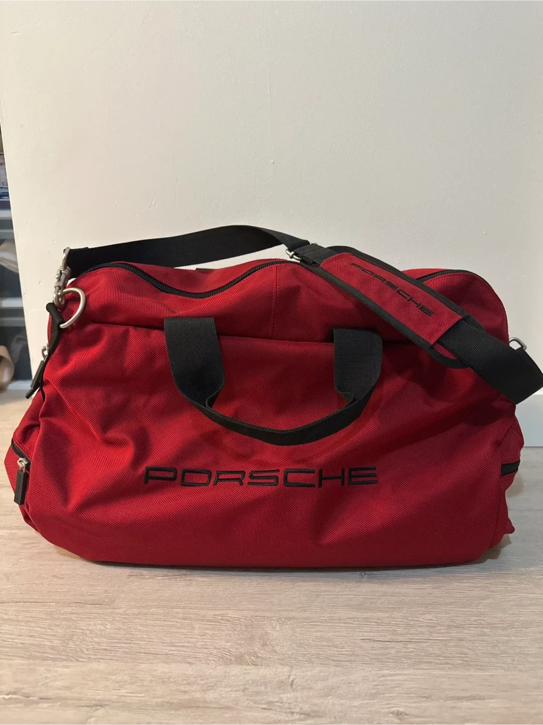 Porsche Red Duffle Bag