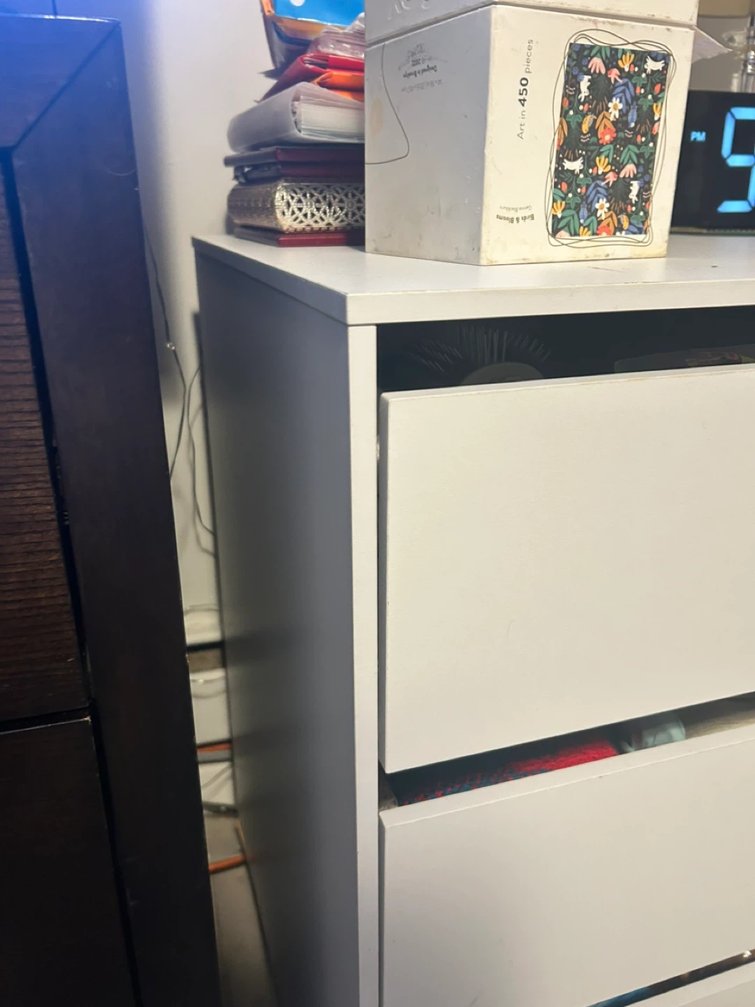 White 3-Drawer Dresser - photo 2