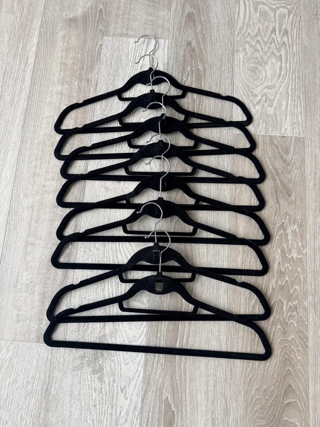 Set of 60 Black Velvet Hangers
