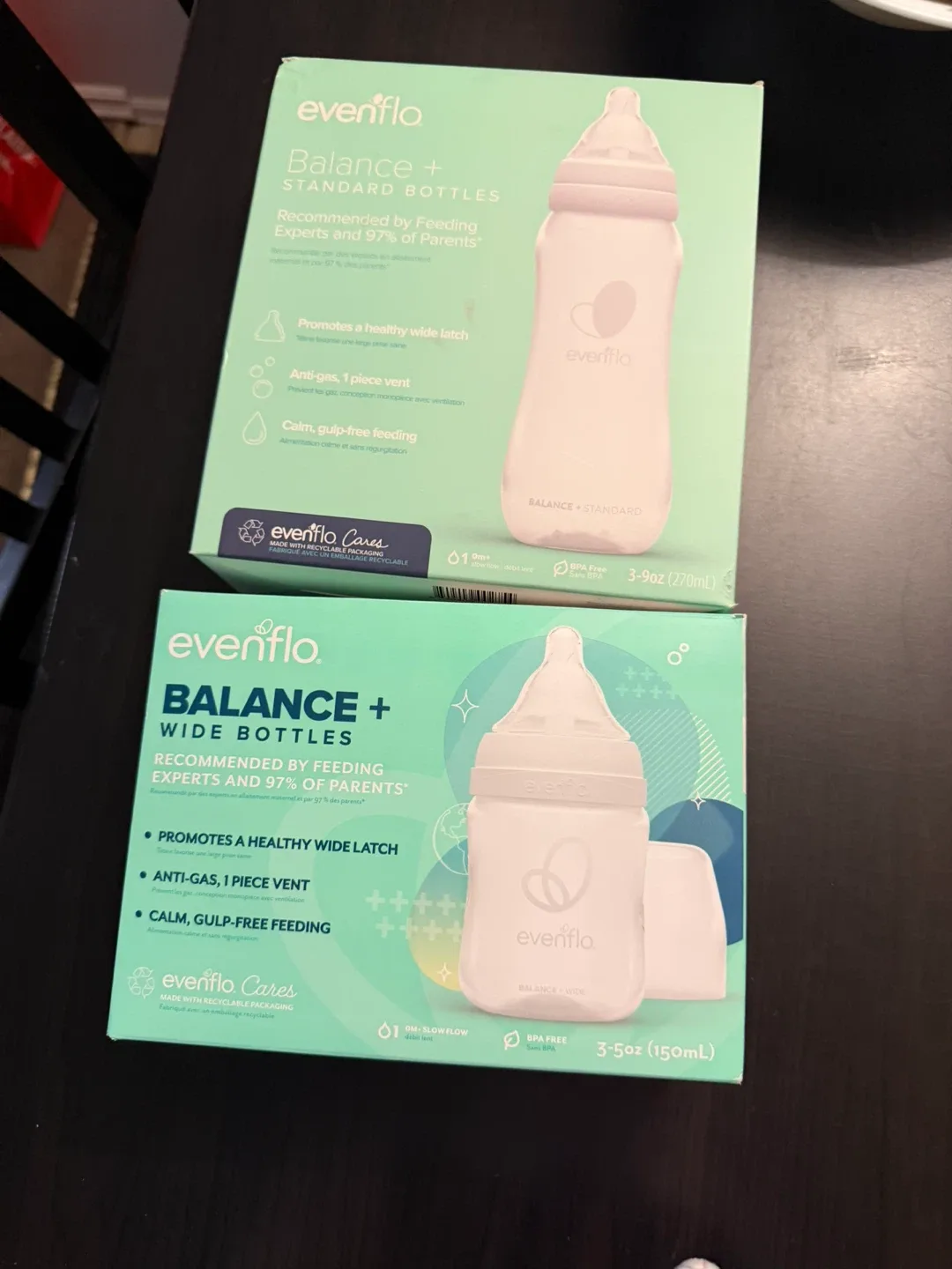Evenflo Balance+ Standard & Wide Bottles