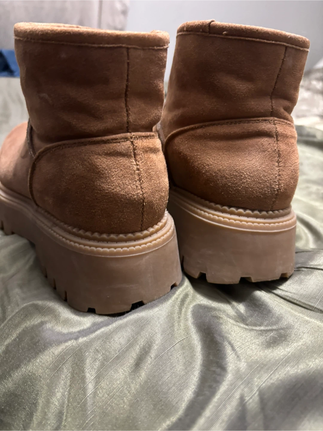 Brown Platform Ankle Boots - photo 2